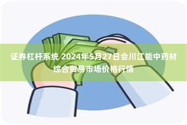 证券杠杆系统 2024年5月27日会川江能中药材综合贸易市场价格行情