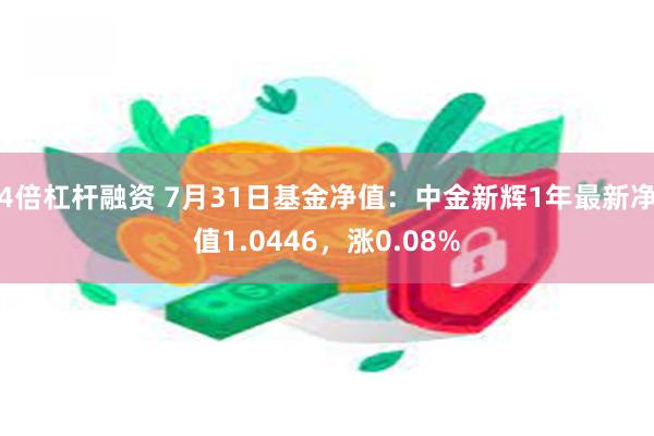 4倍杠杆融资 7月31日基金净值：中金新辉1年最新净值1.0446，涨0.08%