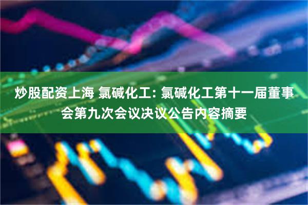 炒股配资上海 氯碱化工: 氯碱化工第十一届董事会第九次会议决议公告内容摘要