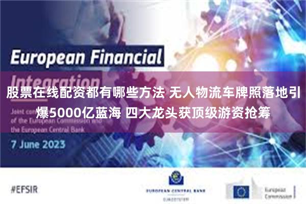 股票在线配资都有哪些方法 无人物流车牌照落地引爆5000亿蓝