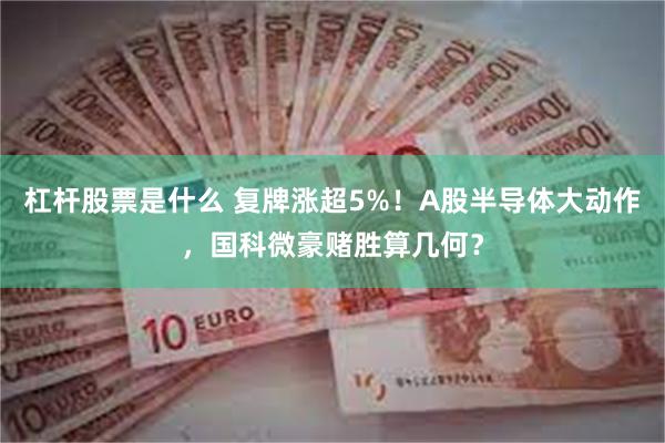 杠杆股票是什么 复牌涨超5%！A股半导体大动作，国科微豪赌胜
