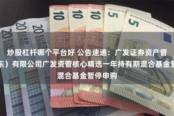 炒股杠杆哪个平台好 公告速递：广发证券资产管理（广东）有限公
