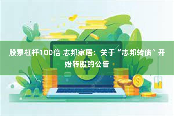 股票杠杆100倍 志邦家居：关于“志邦转债”开始转股的公告